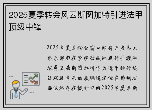 2025夏季转会风云斯图加特引进法甲顶级中锋